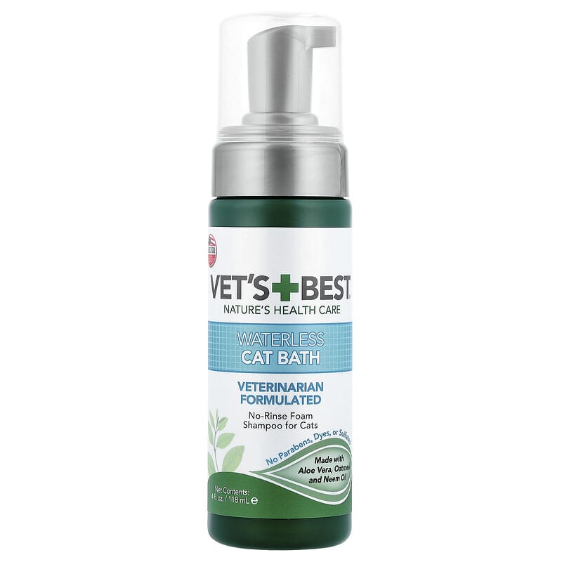 Waterless Cat Bath, No-Aussplen Schaumshampoo fr Katzen, 118 ml (4 fl.  oz.)
