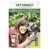 Vets Best, Kit de cuidado dental con cepillo de dedo, Para perros, Set de 3 piezas