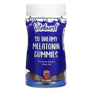 Vitaburst, Gomitas de melatonina So Dreamy, Fresa, 60 gomitas