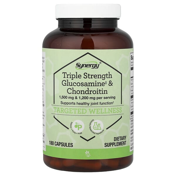 Vitacost, Synergy®, Triple Strength Glucosamine & Chondroitin, 180 Capsules — product photo 1