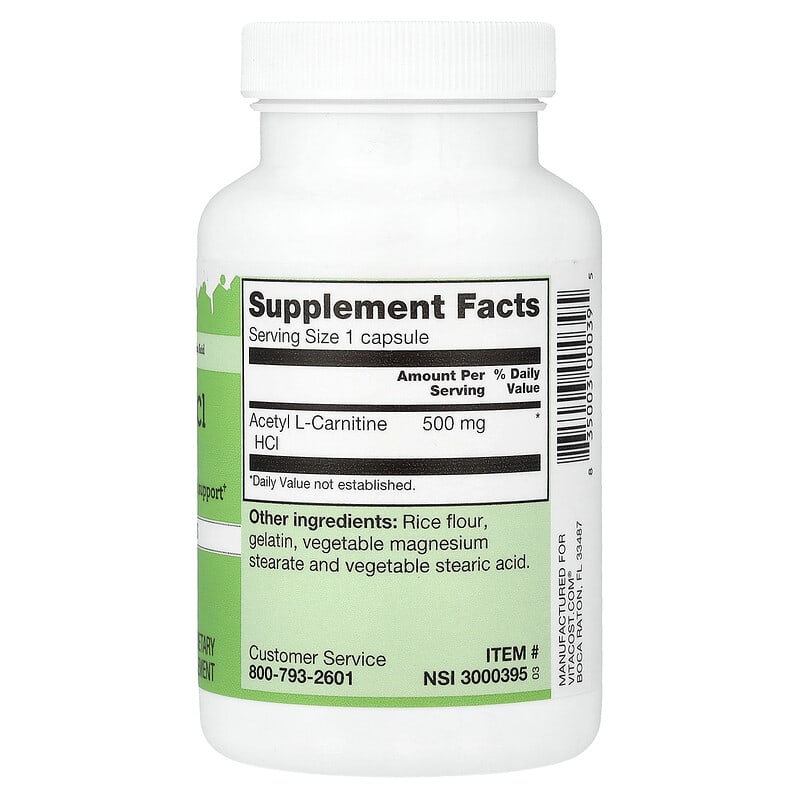 cvs acetyl l carnitine Acetyl L-Carnitine HCl, 500 mg, 60 Capsules