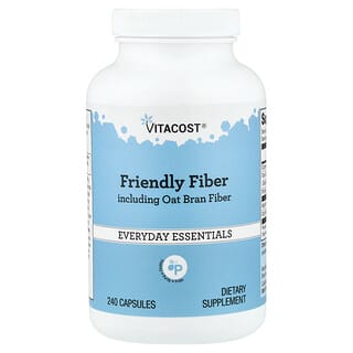 Vitacost, Fibra respetuosa con el medio ambiente, que incluye fibra de salvado de avena, 240 cápsulas