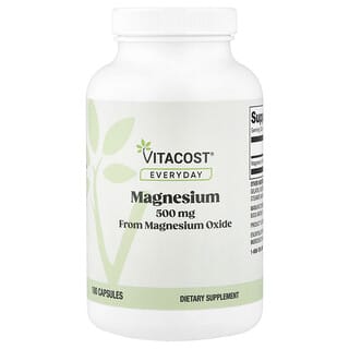 Vitacost, Everyday, Magnesium, 500 mg, 180 Capsules