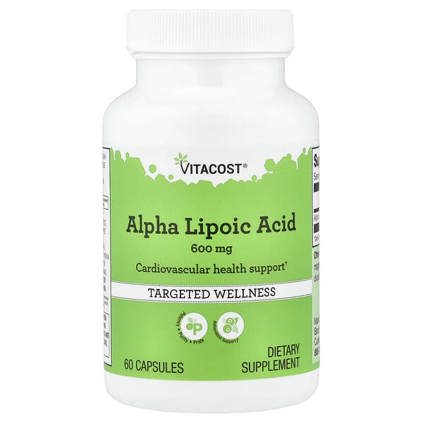 Vitacost, Alpha Lipoic Acid, 600 mg, 60 Capsules — product photo 1