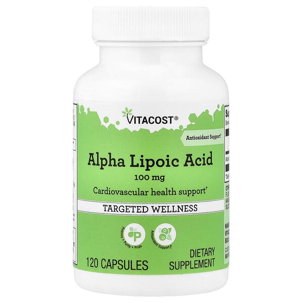 Vitacost, Alpha Lipoic Acid, 100 mg, 120 Capsules — product photo 1