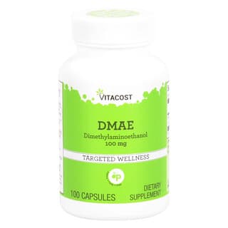 Vitacost, DMAE, 100 mg, 100 Capsules