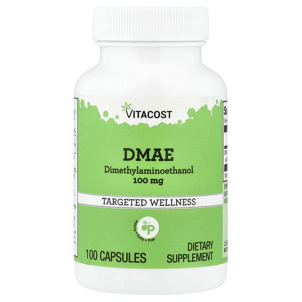 Vitacost‏, DMAE ، 100 ملجم ، 100 كبسولة
