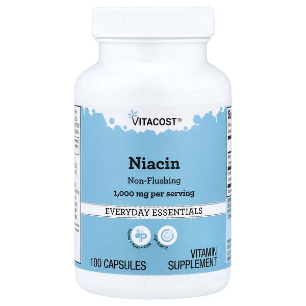 Vitacost, Niacin, Non-Flushing, 100 Capsules (500 mg per Capsule) — product photo 1