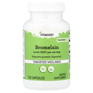 Vitacost, Bromelain, 2000 GDU per serving, 120 Capsules