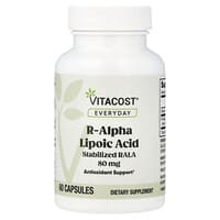 Vitacost, Everyday, R-Alpha Lipoic Acid, 80 mg, 60 Capsules