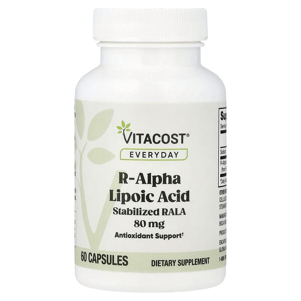 Vitacost, Everyday, R-Alpha Lipoic Acid, 80 mg, 60 Capsules — product photo 1