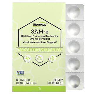 Vitacost, Synergy®, SAM-e, 200 mg, 60 Enteric Coated Tablets