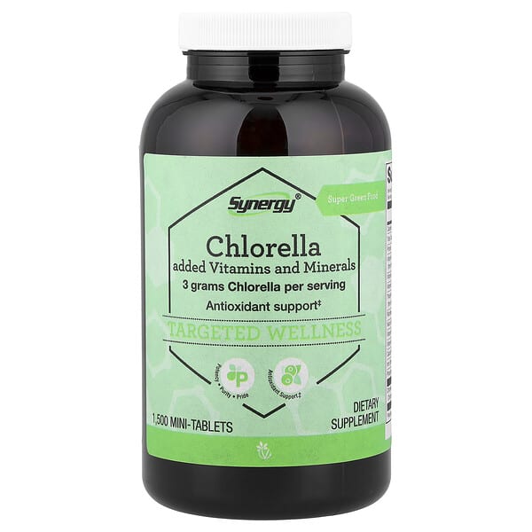 Vitacost, Synergy®, Chlorella, 1,500 Mini Tablets — product photo 1