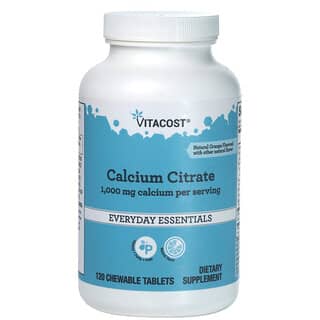 Vitacost‏, سترات الكالسيوم ، برتقال ، 120 قرصًا قابلًا للمضغ