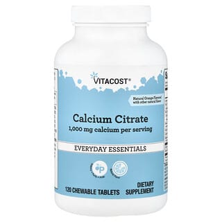 Vitacost, Calcium Citrate, Natural Orange, 120 Chewable Tablets