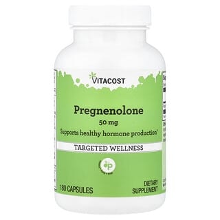Vitacost‏, Pregnenolone ، 50 ملجم ، 180 كبسولة