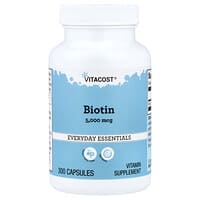 Vitacost, Biotin, 5 000 mcg, 300 kapslar