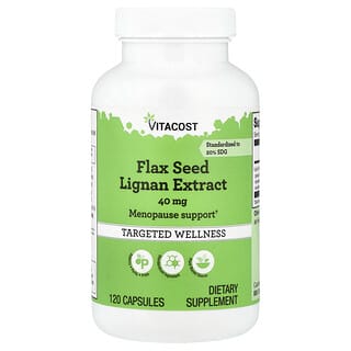 Vitacost, Flax Seed Lignan Extract, 40 mg, 120 Capsules