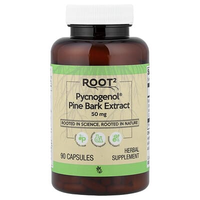 Vitacost, Root2, Pycnogenol® Pine Bark Extract, 50 mg, 90 Capsules