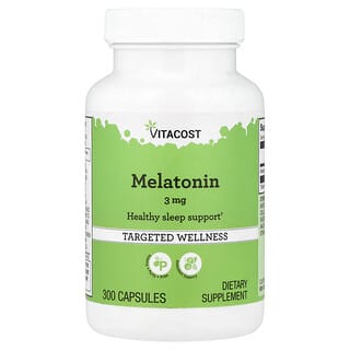 Vitacost, Melatonin, 3 mg, 300 Capsules