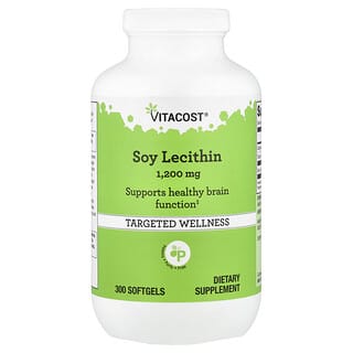 Vitacost, Soy Lecithin, 1,200 mg, 300 Softgels