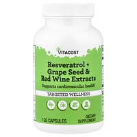 Vitacost, Resveratrol + Grape Seed & Red Wine Extracts, 120 Capsules