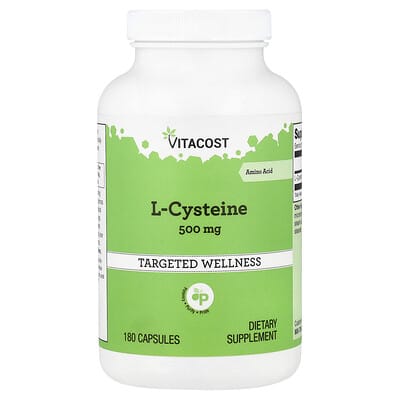 Vitacost, L-Cysteine, 500 mg, 180 Capsules