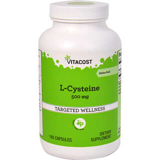 Vitacost‏, ل-سيستين ، 500 ملجم ، 180 كبسولة
