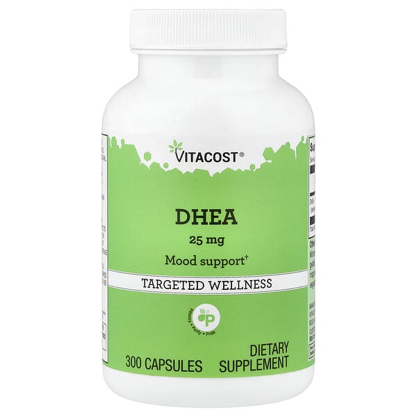 Vitacost, DHEA, 25 mg, 300 Capsules — product photo 1