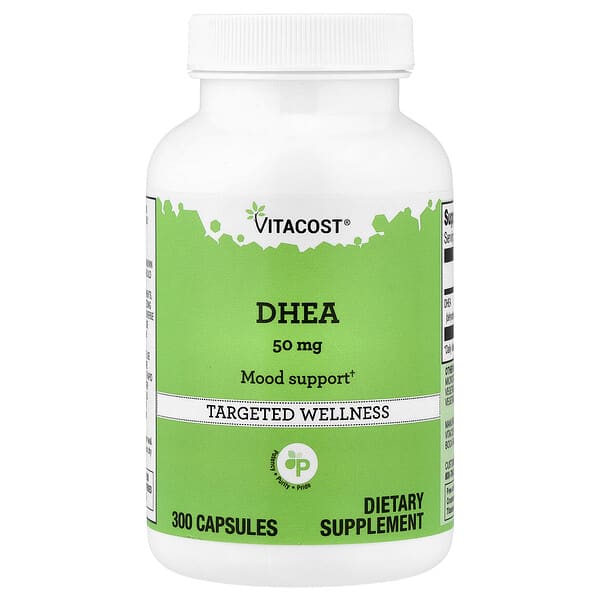 Vitacost, DHEA, 50 mg, 300 Capsules — product photo 1
