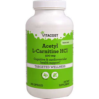 Vitacost, Acetyl L-Carnitine HCl, 500 mg, 300 Capsules