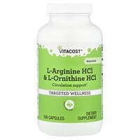 Vitacost, L-Arginine HCl & L-Ornithine HCl, 300 Capsules