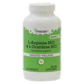 Vitacost, L-Arginine HCl & L-Ornithine HCl, 300 Capsules