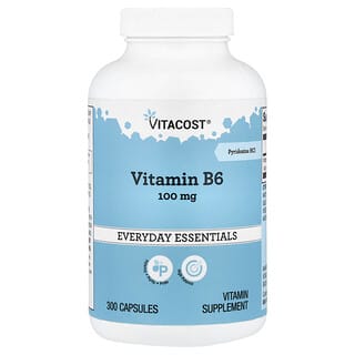 Vitacost, Vitamin B-6, 100 mg, 300 Capsules
