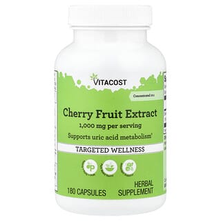 Vitacost, Cherry Fruit Extract, 180 Capsules (500 mg per Capsule)
