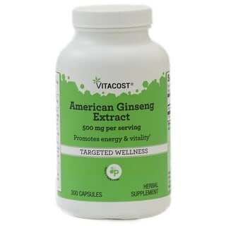 Vitacost, American Ginseng Extract, 500 mg per serving, 300 Capsules