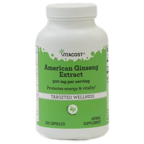 Vitacost, 미국 인삼 추출물, 캡슐 300정(캡슐 1정당 250mg)