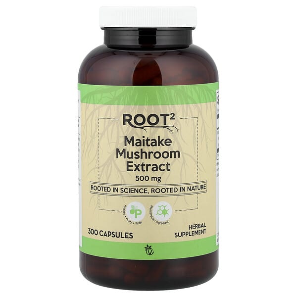 Vitacost, Root2, Maitake Mushroom Extract, 500 mg, 300 Capsules — product photo 1