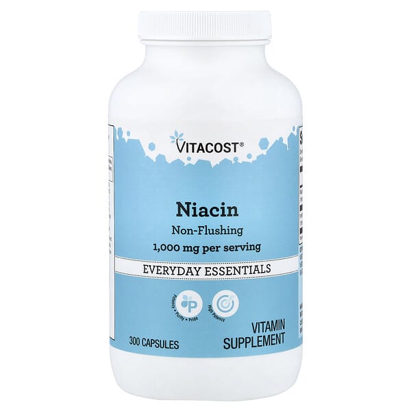 Vitacost, Niacin, Non-Flushing, 300 Capsules (500 mg per Capsule) — product photo 1