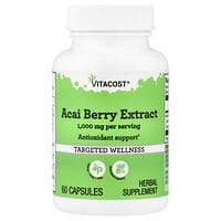 Vitacost, Ekstrakt acai bobica, 60 kapsula (500 mg po kapsuli)