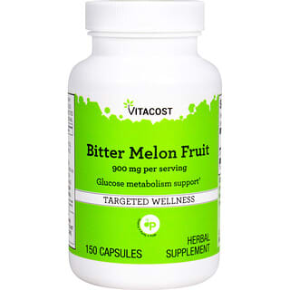 Vitacost, Bitter melonfrugt, 900 mg, 150 kapsler