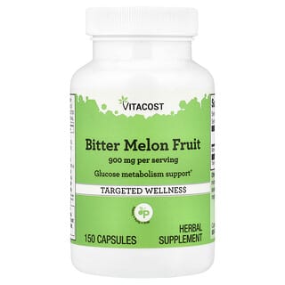 Vitacost, плоды горькой дыни, 150 капсул (450 мг в 1 капсуле)