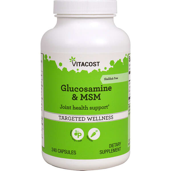 Vitacost, Glucosamine & MSM, 240 Capsules — product photo 1