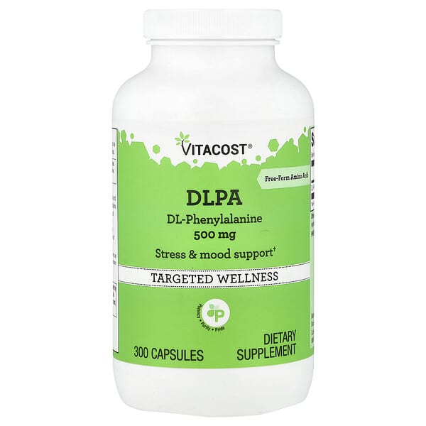Vitacost, DLPA, 500mg, 캡슐 300정