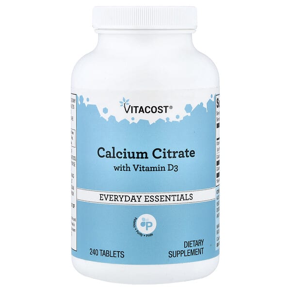 Vitacost, Calcium Citrate with Vitamin D3, 240 Tablets — product photo 1