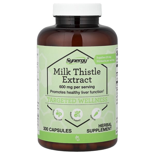 Vitacost, Synergy®, Milk Thistle Extract, 300 Capsules (300 mg per Capsule) — product photo 1