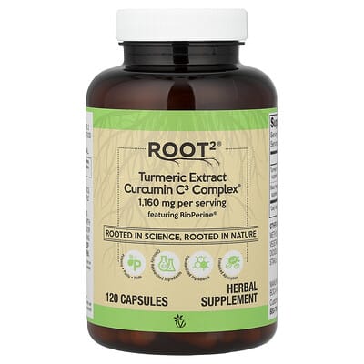 Vitacost, Root2®, Turmeric Extract Curcumin C3 Complex®, 120 Capsules