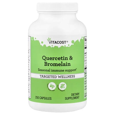 Vitacost, Quercetin & Bromelain, 250 Capsules