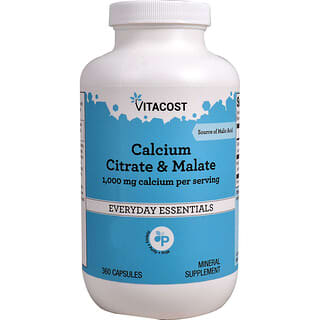 Vitacost, Calcium Citrate & Malate, 360 Capsules
