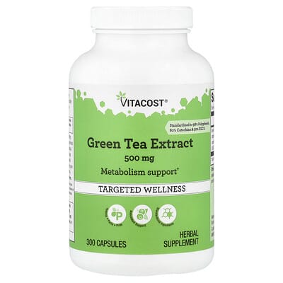 Vitacost, Green Tea Extract, 500 mg, 300 Capsules